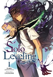 Illustration by Dubu of Sung Jin-Woo with his knife from Solo Leveling Volume 1 by Chugong.