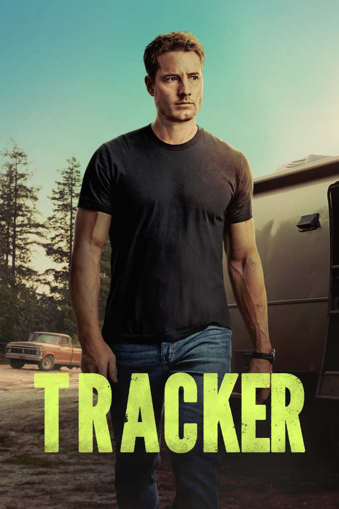 Justin Hartley in the TV series Tracker (2024) based on Jeffery Deaver's Colter Shaw books.