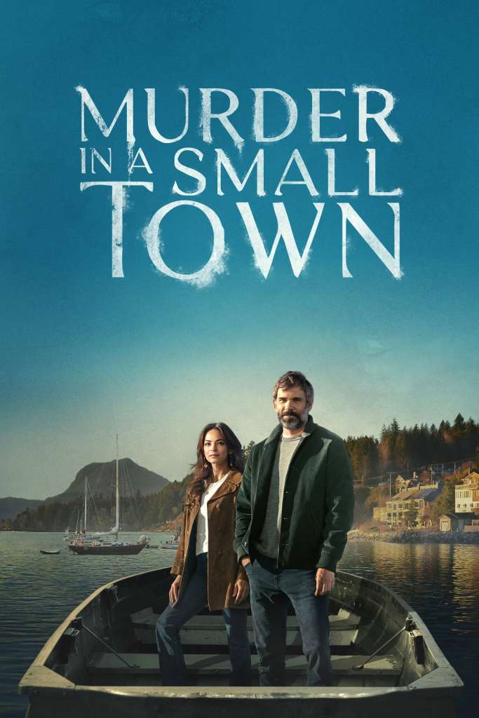 Kristin Kreuk and Rossif Sutherland in Murder in a Small Town (2024)