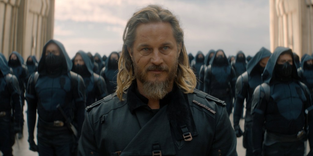 Travis Fimmel as Desmond Hart in Dune: Prophecy. 