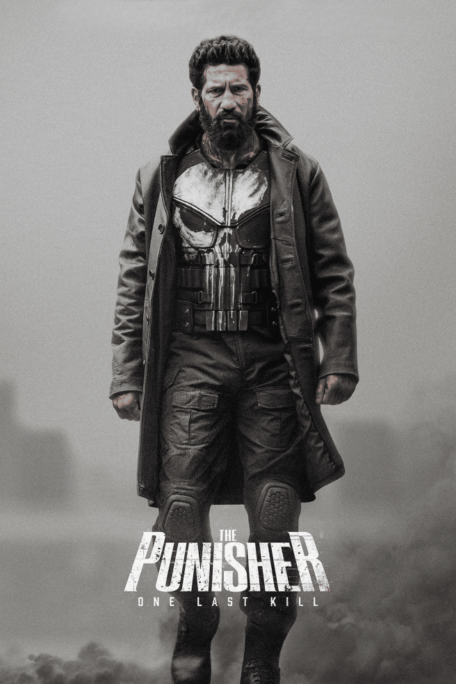 Jon Bernthal as Frank Castle in the poster for The Punisher: One Last Kill